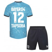 Bayer Leverkusen Edmond Tapsoba #12 Tredje Tröja Barn 2023-24 Kortärmad (+ Korta byxor)